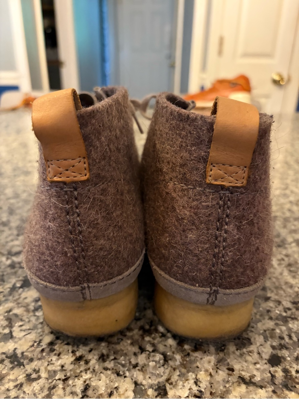 Clarks Men’s Chukka Boots in Beige and Brown - Picture 2 of 6